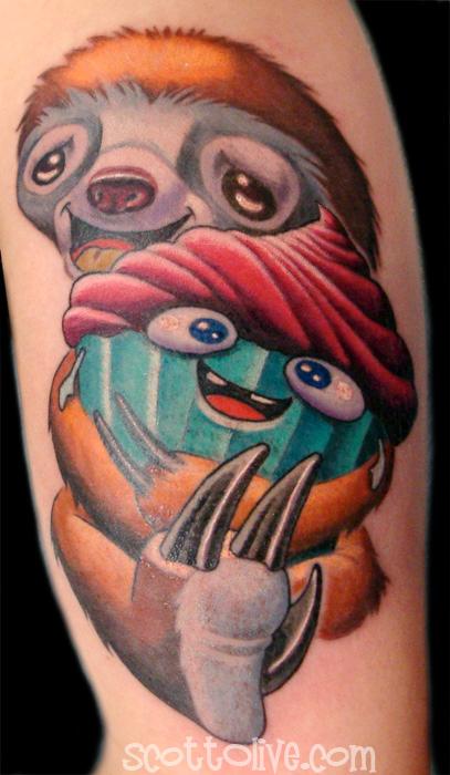 Scott Olive - Sloth Cupcake Loving