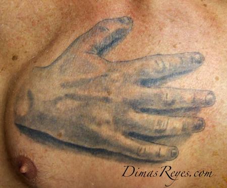 Black and Grey Realistic Hand