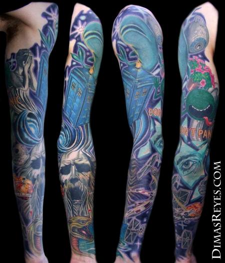 Enchanted Forest full sleeve tattoo work in progress star sleeve tattoos