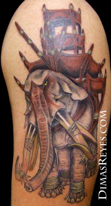 lord of rings tattoo. Color Lord of the Rings
