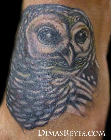 Owl Foot Tattoo