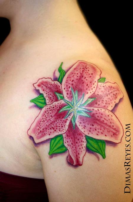 Stargazer Lily Tattoo