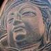 Tattoos - Black and Grey Buddha and Koi Fish Tattoo - 55520