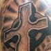 Tattoos - Black and Grey Cross Tattoo - 55588