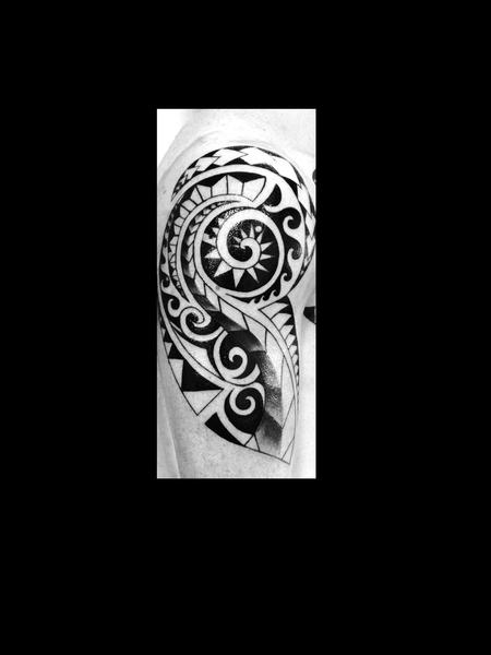 Tattoos - Rounded Maori tattoo - 89255