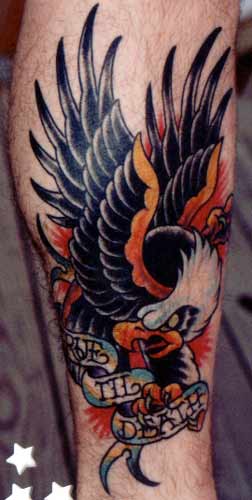 Tattoos - Ethnic American tattoos - traditional eagle