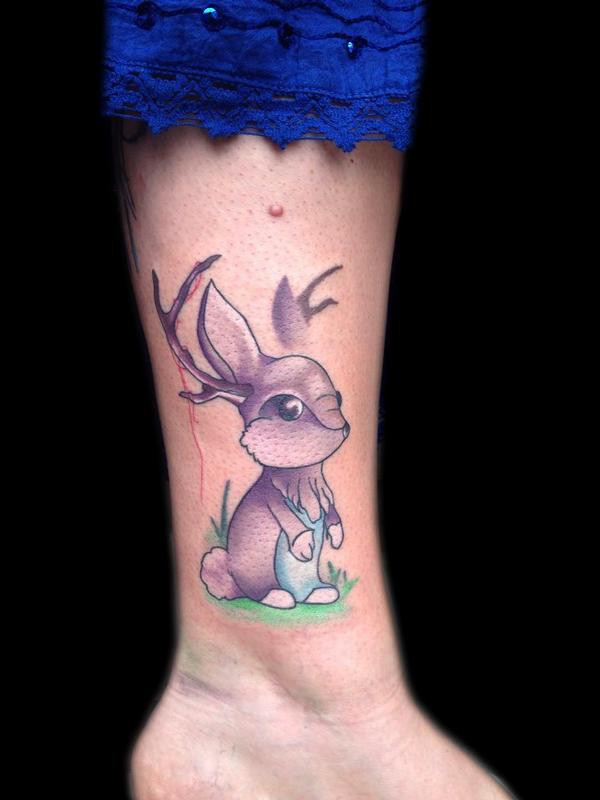 jackalope by daniel adamczyk tattoonow jackalope by daniel adamczyk tattoonow