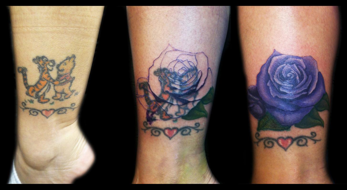 Rose Coverup by Ricky Borchert: TattooNOW :
