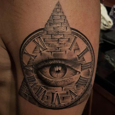 Zane Collins - Illuminati Tattoo 