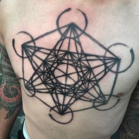 Zane Collins - Black Geometric Tattoo