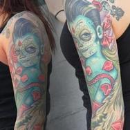 Tattoos - Day of the Dead Pinup - 79960