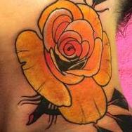 Tattoos - Yellow rose  - 93766