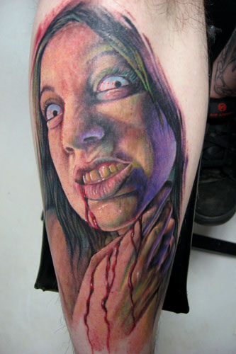 Looking for unique Paul Acker Tattoos?  Bleeding Girl