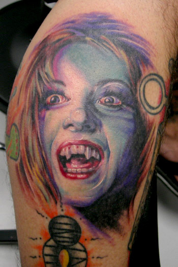 pin up vampire girl tattoos. pin up vampire girl tattoos.