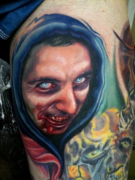 ghoul on the inner thigh.