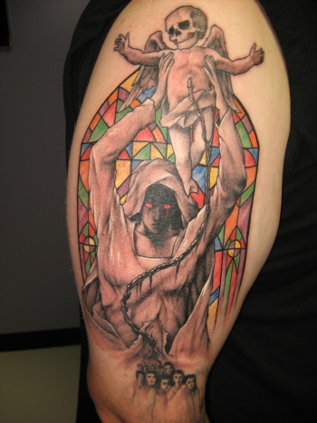 Tattoos - Blackwork tattoos - Mother