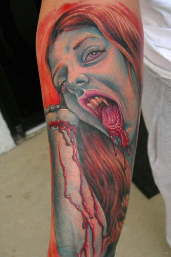 Tattoos - Movie Sci Fi tattoos - vampire girl