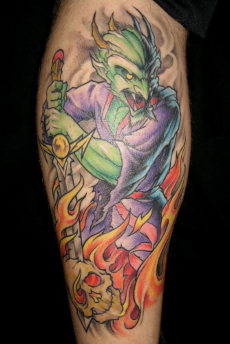 Tattoos - Ethnic Tibetan tattoos - warrior