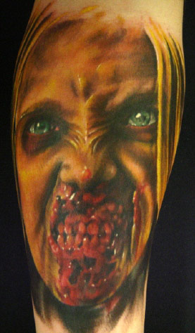 Tattoos - Movie Sci Fi tattoos - Zombie Girl