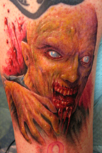 Looking for unique Paul Acker Tattoos?  Zombie