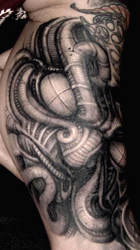 Looking for unique Paul Booth Tattoos Biomechanic tattoo