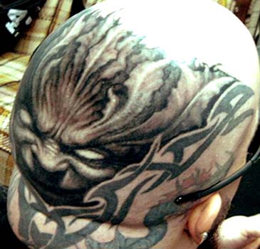 Tattoos - Leafman  head tattoo - 28931
