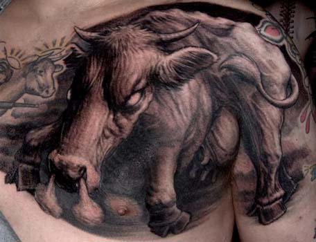 Tattoos - Evil bull tattoo - 28912