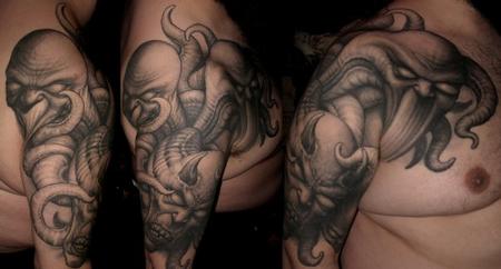 Tattoos - Demon Tattoo - 108500