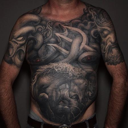 Tattoos - Paul Booth Full Front Tattoo - 108494