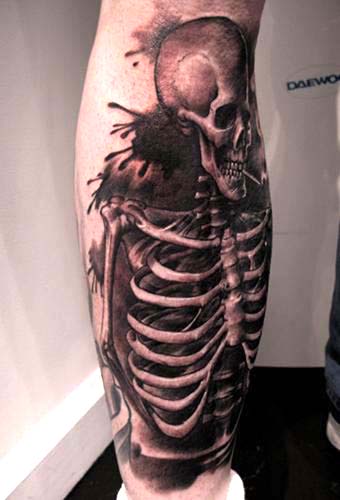 Tattoos Movie Horror tattoos Smoking skeleton tattoo