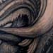 tattoo galleries/ - Horned helmet demon stomach tattoo