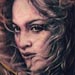 tattoo galleries/ - Bat and female portrait tattoo - 28286