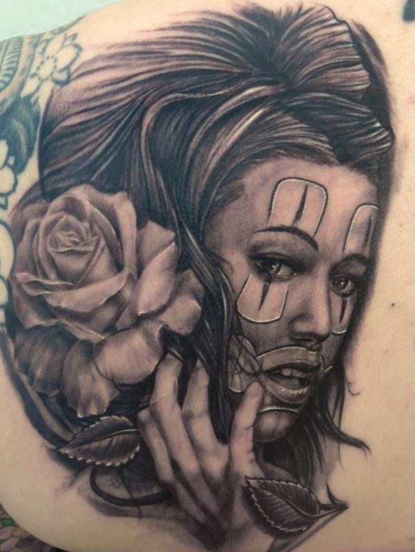 Chola-Tattoos Off the Map Tattoo : Tattoos : Bart Andrews : Chola Girl Tattoo