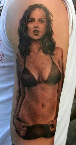 pin up girl tattoo. tattoo pin up girls.