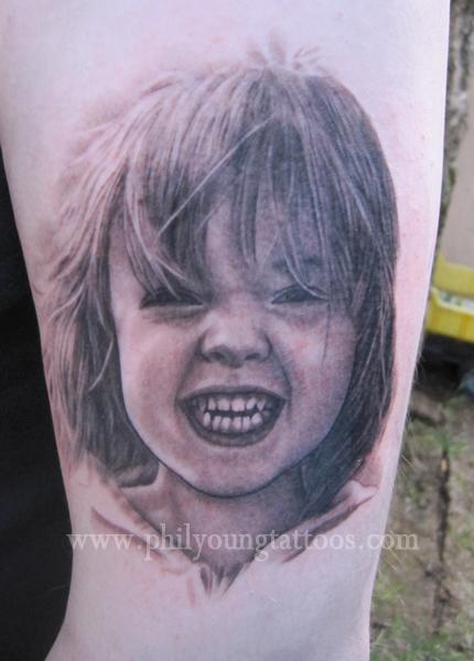 Portrait tatttoo in Iceland Tattoo Design Thumbnail