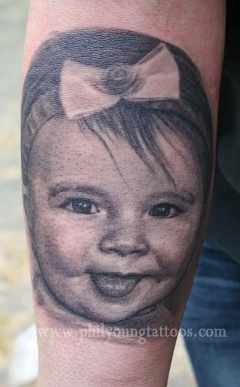 Phil Young - baby portrait