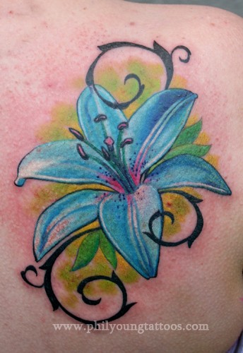Tattoos New School lily flower Now viewing image 1 of 21 previous next