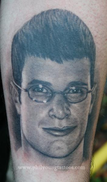 Phil Young - Portrait tattoo