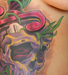 Tattoos - Skull and knife on ribs - 49906
