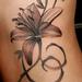 Tattoos - Lily tattoo on side  - 58088