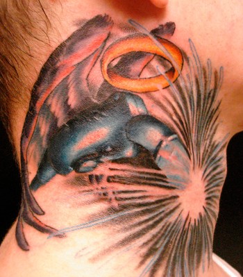 Tattoos - Eric James - Angelic wire feed welder 