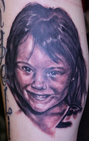 Tattoos - Eric James - Daughter portrait