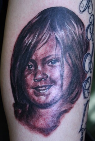 Tattoos - Eric James - Daughter portrait