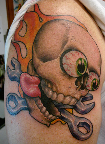 cartoon tattoos. cartoon tattoos.