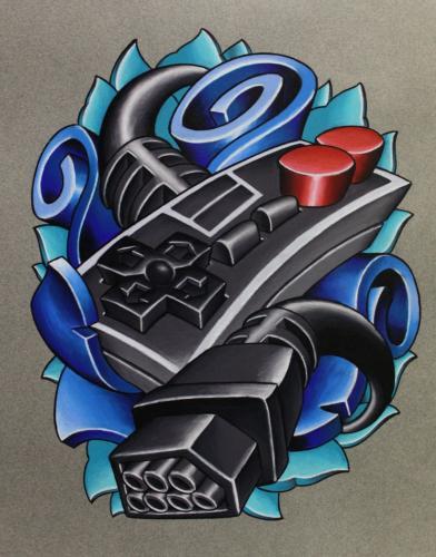 Tattoos - Nintendo Controller - 78623