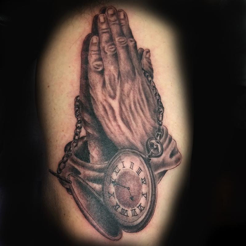 praying pocket watch by pineapple tattoonow praying pocket watch by pineapple tattoonow