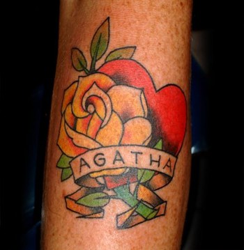 Tattoos - Deidre Doyle - Agatha, tattoo by Deirdre Doyle