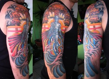 Tattoos - Kurt Brown - Abomb, tattoo by Kurt Brown