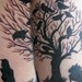 tattoo galleries/ - Bird and Tree Silouette - 36294