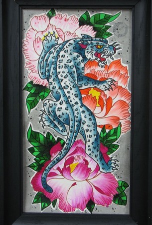 Tattoos - leopardo blanco - 39650